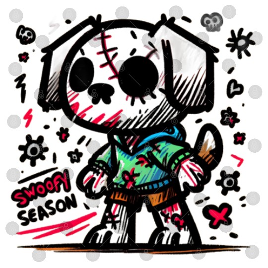 Spooky season zombie dog Digital Files