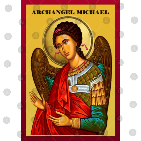 Archangel Michail Orthodox pray icon Digital Files