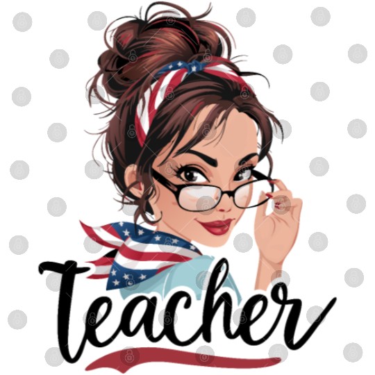 Teacher Life Messy Bun Back to School Leopard Digital Files