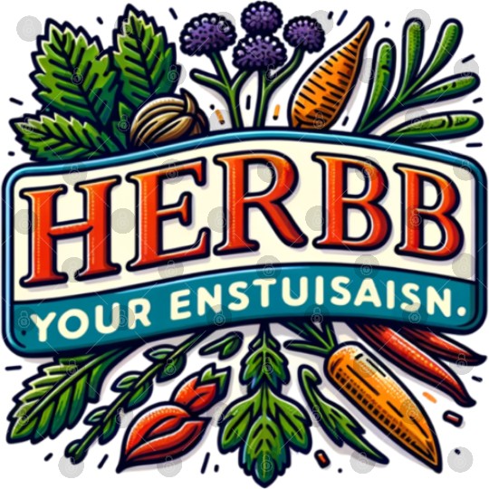 Herb Your Enthusiasm: A fun, punny herbs design. Digital Files