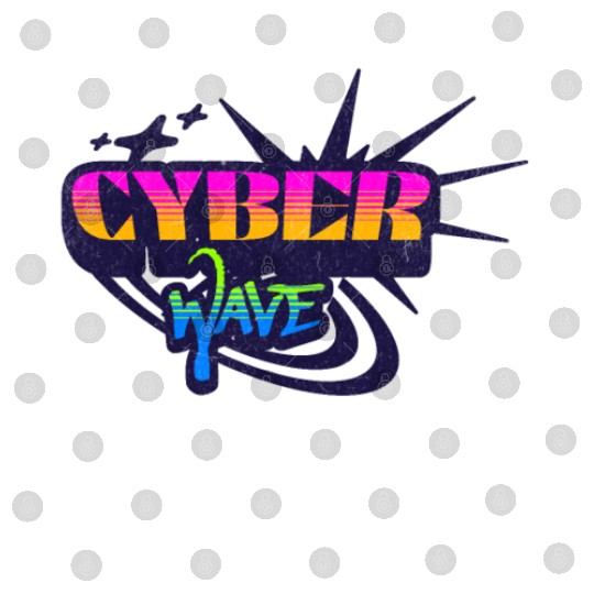 Cyber Wave - Neon Streetwear for Y2K fans Digital Files