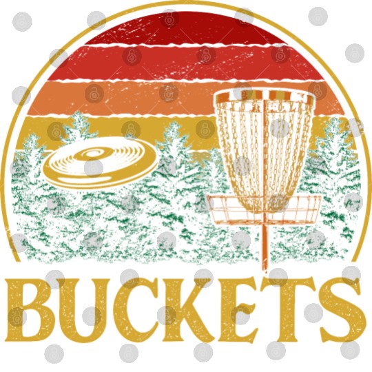 Buckets Disc Golf Sports Golfer Games Family Outdo Digital Files