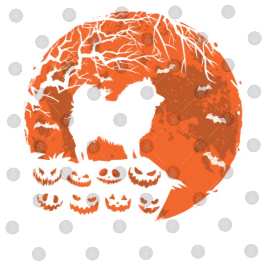 American Eskimo And Moon Halloween Dog Lover Gift Digital Files