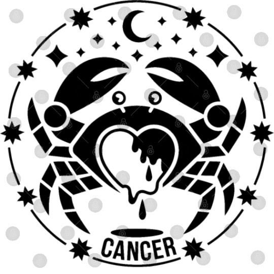 Melted Heart Cancer Zodiac Digital Files