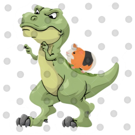 Funny guinea pig dinosaur lover dressedforduty Digital Files