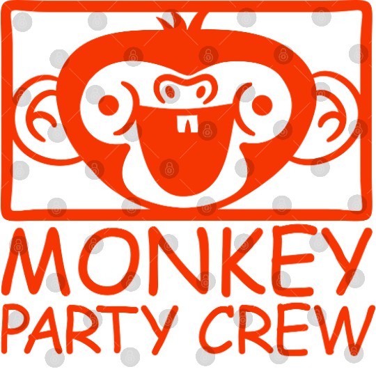 Monkey Chimpanzee Party Animals Crew Team Friends Digital Files
