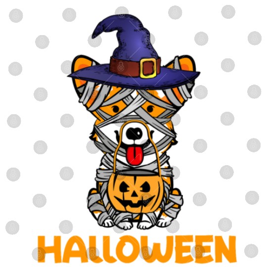 Corgi Dog And Moon Halloween Costume Dog Lover Fun Digital Files