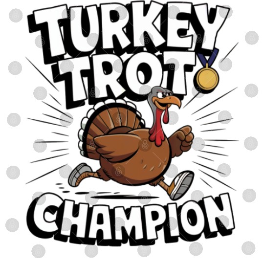 Funny Turkey Trot Running Thanksgiving Champion Digital Files