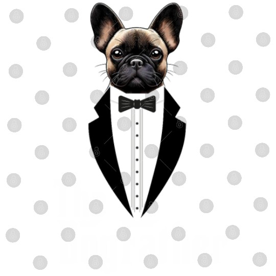 The Dogfather Funny dog dad French Bulldog Digital Files