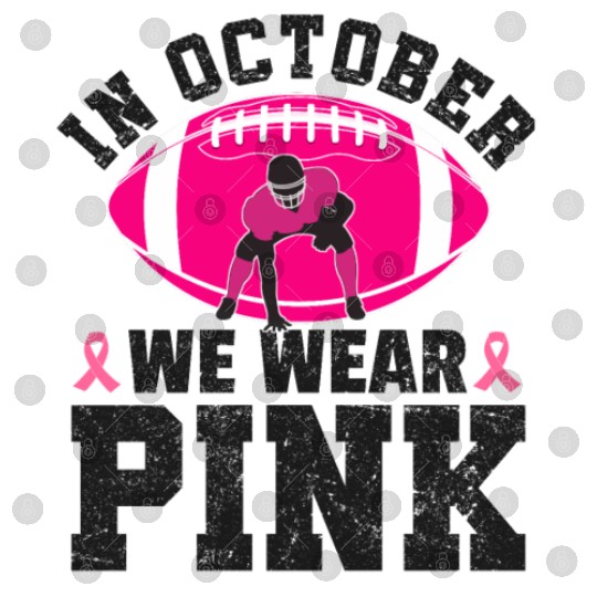 In October We Wear Pink Digital Files Breast Cancer Awarenes