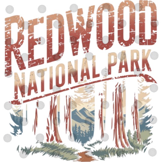 Redwood National park vintage Digital Files