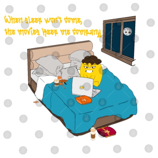 When sleep won t come the movies keep me company Digital Files