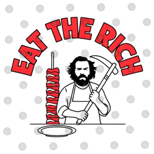 Eat The Rich Döner Kebab Parody Design Digital Files