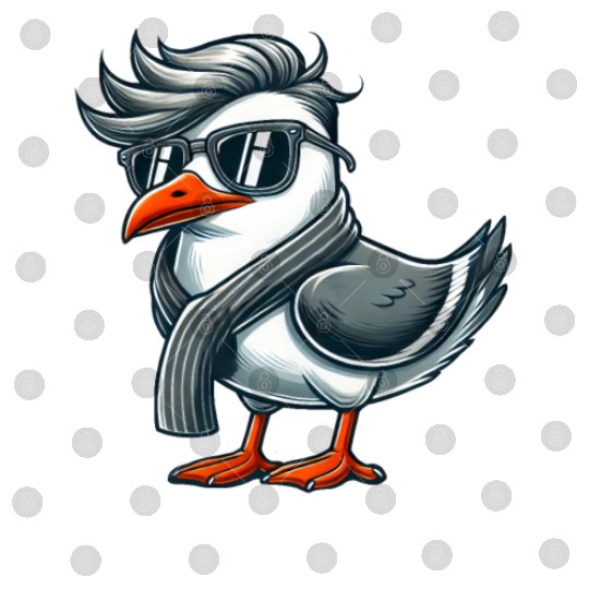 Cool seagull sunglasses summer North Sea Baltic Digital Files