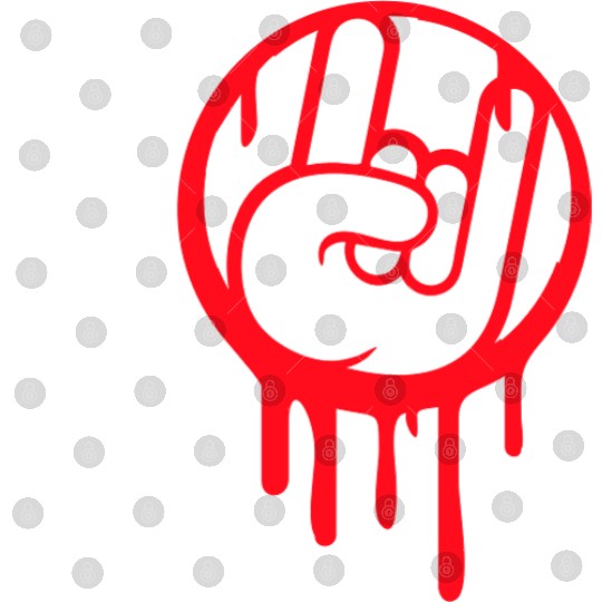 I Love Heavy Metal Hard Rock Music Graffiti Heart Digital Files