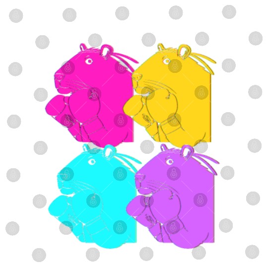 MMA Kickboxing Retro 80s Capybara Doing Muay Thai Digital Files