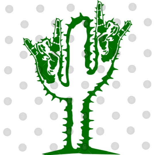 Cactus Plant Heavy Metal Hard Rock Hand Gesture Digital Files