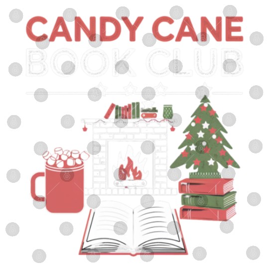 Bookish Christmas Candy Cane Book Club Bookish Digital Files
