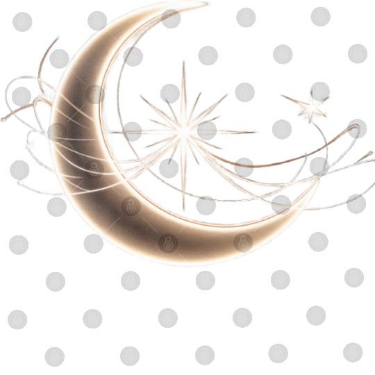 Sky Embrace: The Intertwined Moon and Star Digital Files