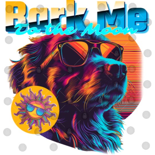 Funny "Bark Me To The Moon" Digital Files