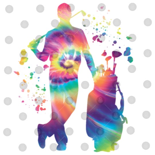 Golfer Colorsplash Kids Miniature Golf Digital Files