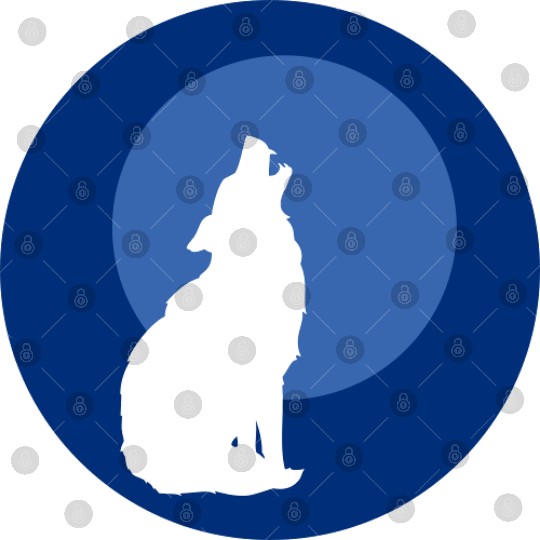 Wolf Moon Nature Vector Digital Files