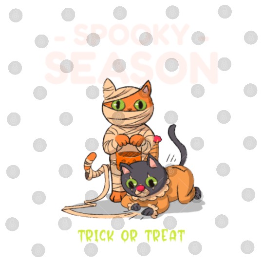 Spooky Seasons Trick or Treat Cat Mummy Digital Files