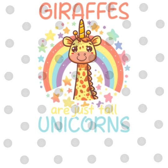 Giraffe Giraffes Are Just Tall Unicorns Digital Files