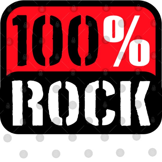 100 % Percent Rock Heavy Metal Music Text Logo Digital Files