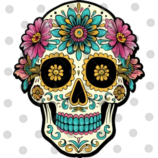 Day of the Dead Sugar Skull, Flippin Sweet Gear Digital Files
