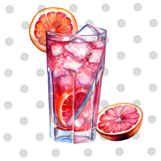 Grapefruit Citrus Cocktail Digital Files
