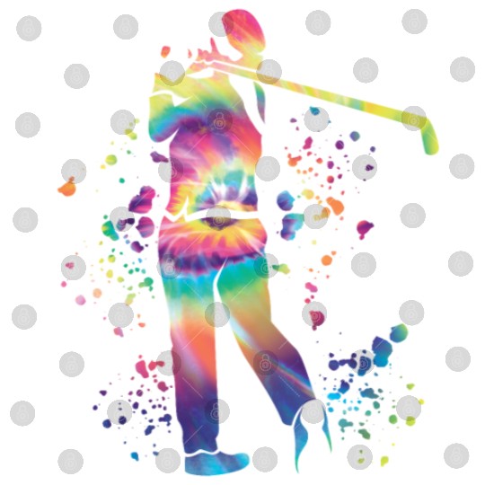 Golfer Colorsplash Kids Miniature Golf Digital Files