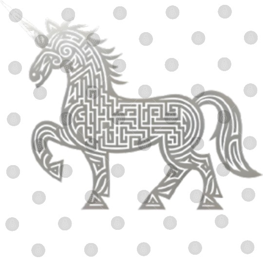 Celtic Unicorn Line Art Tattoo Digital Files