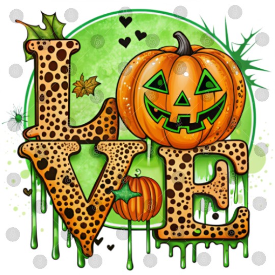 Halloween design, dripping letters, LOVE word Digital Files