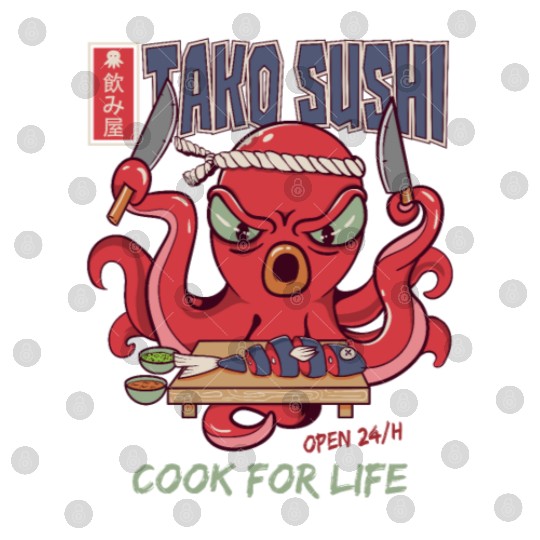 Octopus Sushi Bar Raw fish roll Takoyaki Digital Files