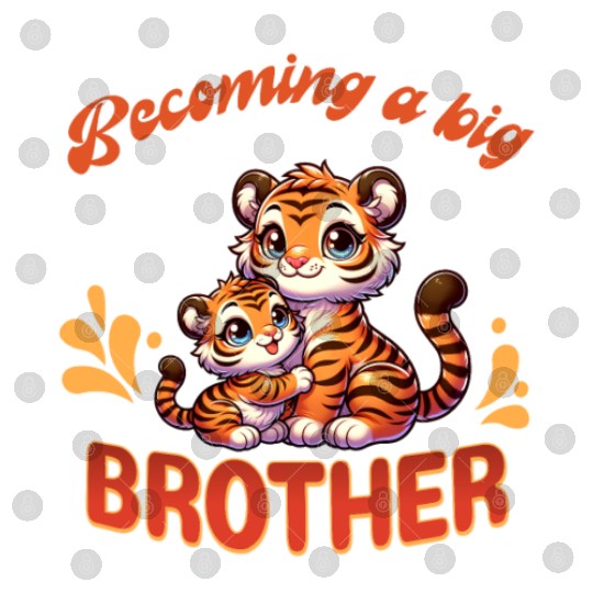 Soon I'll Be A Big Brother Sweet Tiger Brother Digital Files