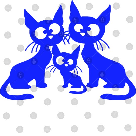 Crazy cat mom dad kitten child kitten family team Digital Files