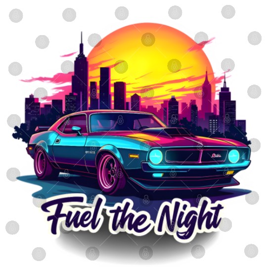 Cyberpunk Muscle Car Digital Files