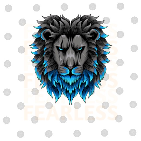 fearless lion design Digital Files