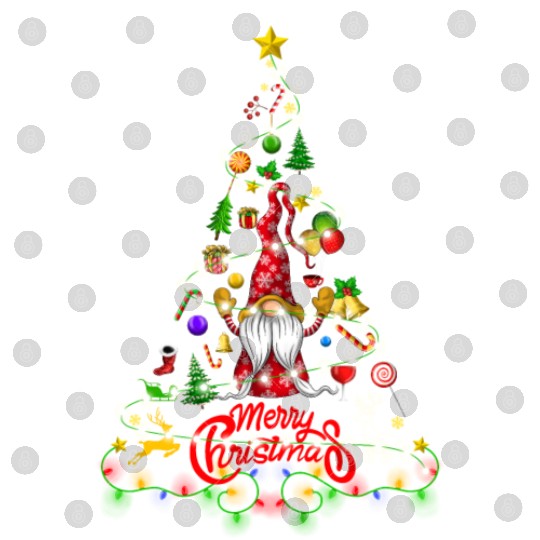 Funny Gnomes Christmas Tree Gnomies Family Xmas Digital Files