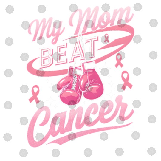 My Mom Beat Cancer Breast Cancer Awareness Digital Files