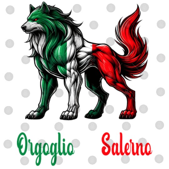The pride of Salerno Italy flag Digital Files