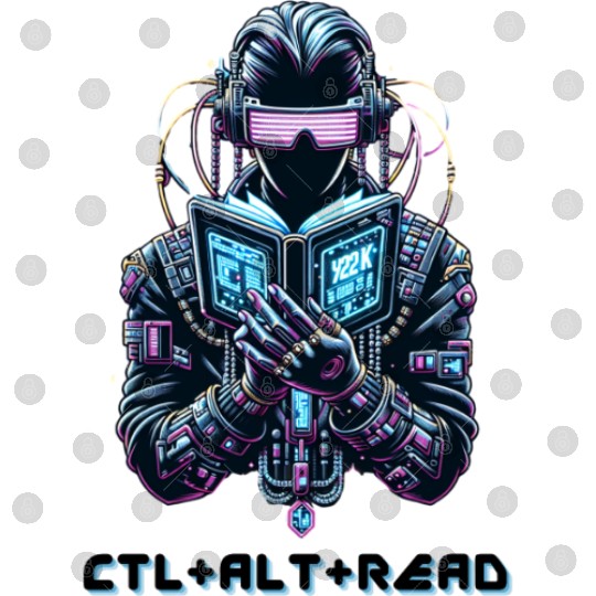 Ctl+ Alt + Read Y2K Reading Book Lover Gift Digital Files