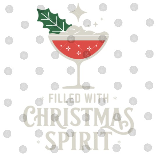 Filled With Christmas Spirit Festive Cocktail Vibe Digital Files