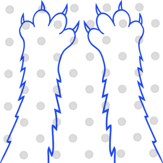 Dangerous Sharp Cat Claws Paws Tats Nails Attack Digital Files