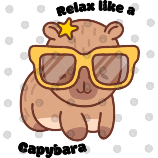 Chill Capybara Vibes Digital Files