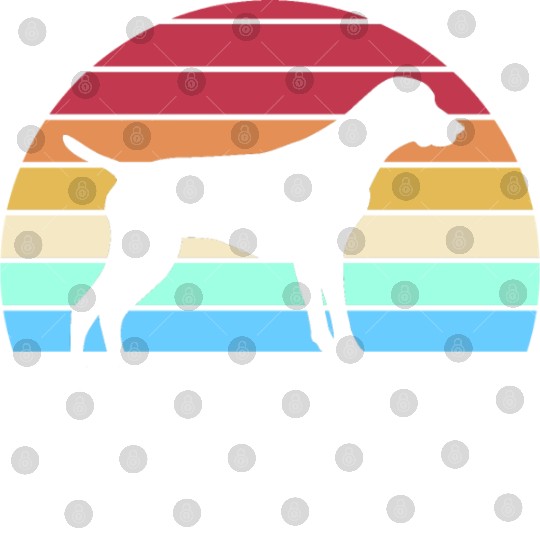 Retro German Shorthaired Pointer Dog Silhouette Digital Files