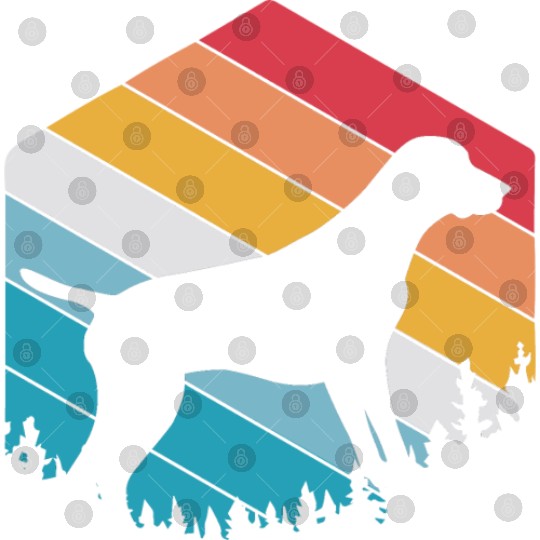 Retro Dog Silhouette German Shorthaired Pointer Digital Files