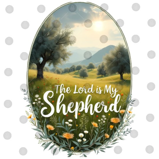 The Lord Is My Shepherd Peaceful Christian Artwork Digital Files