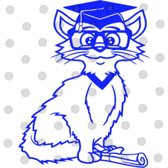 College Degree Cat School-leaving Certificate Pass Digital Files
